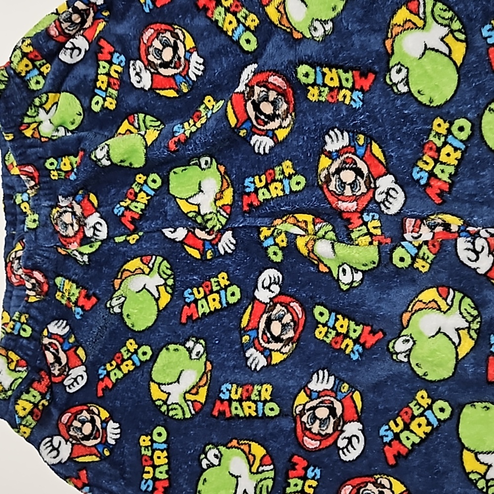 Nintendo Super Mario Pj Bottom Pants W/Pockets & Stretch Waist Size M #M-155